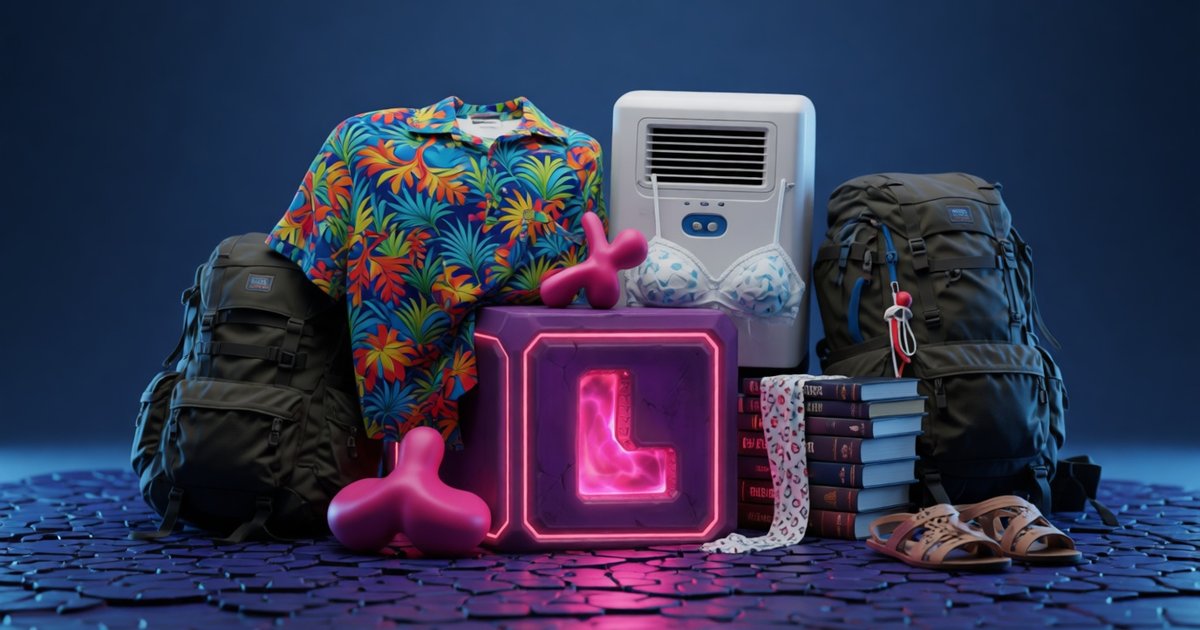 Vinted search results showing dog toys, lingerie, and ski gear instead of developer tech merch