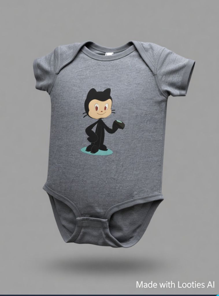 Grey GitHub Short-sleeved bodysuit - 1