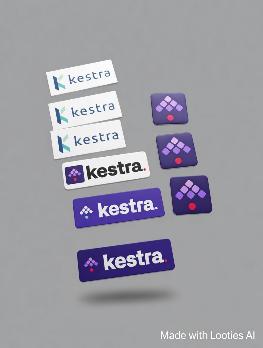 Set of 9 Stickers of Kestra (including 3 old logos!) - 1