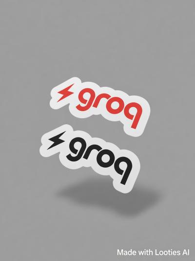 2x Groq Stickers