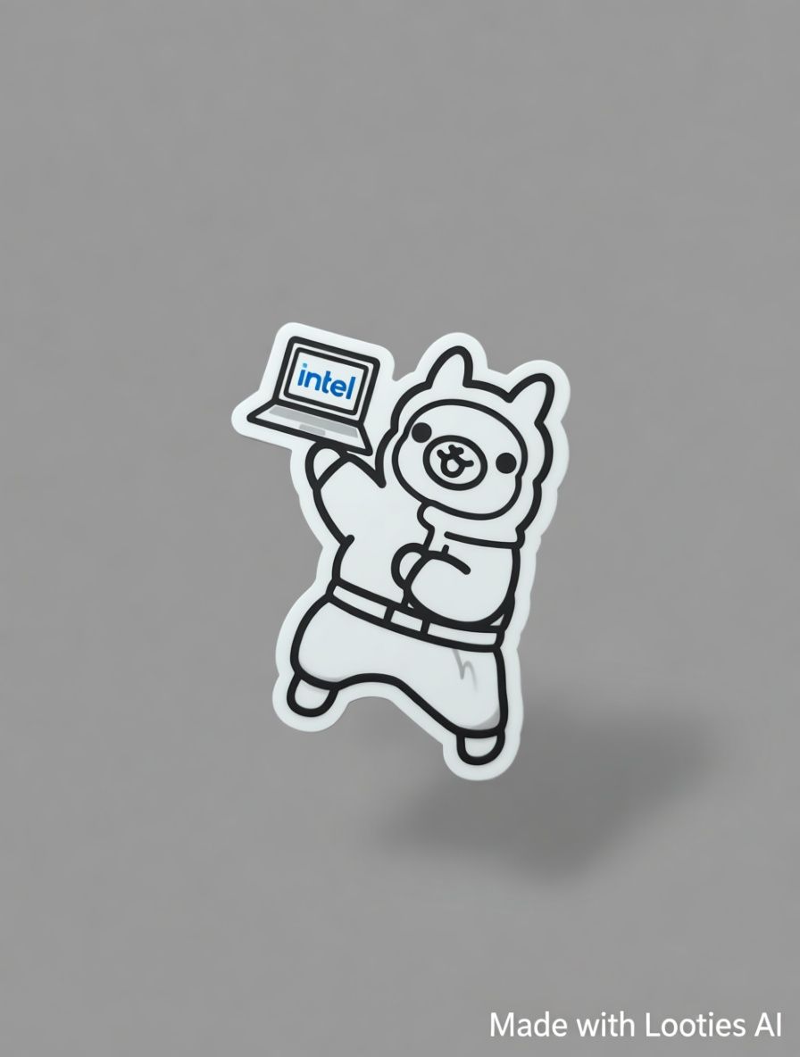 Intel Bear Sticker - 1