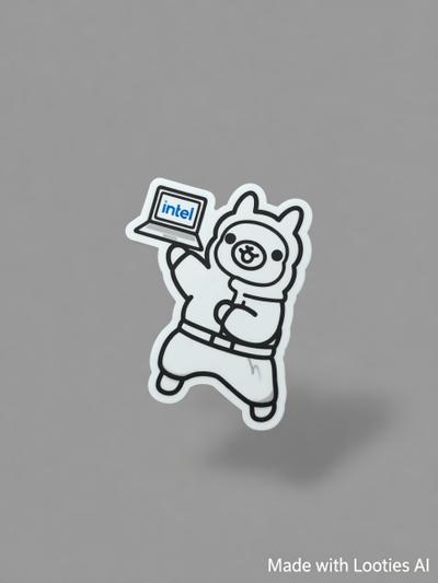 Intel Bear Sticker