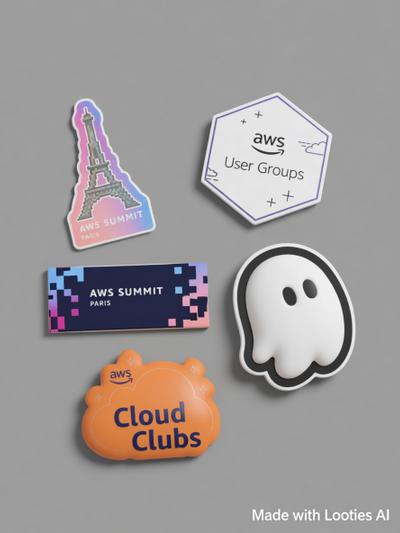 AWS/KIRO Stickers x5