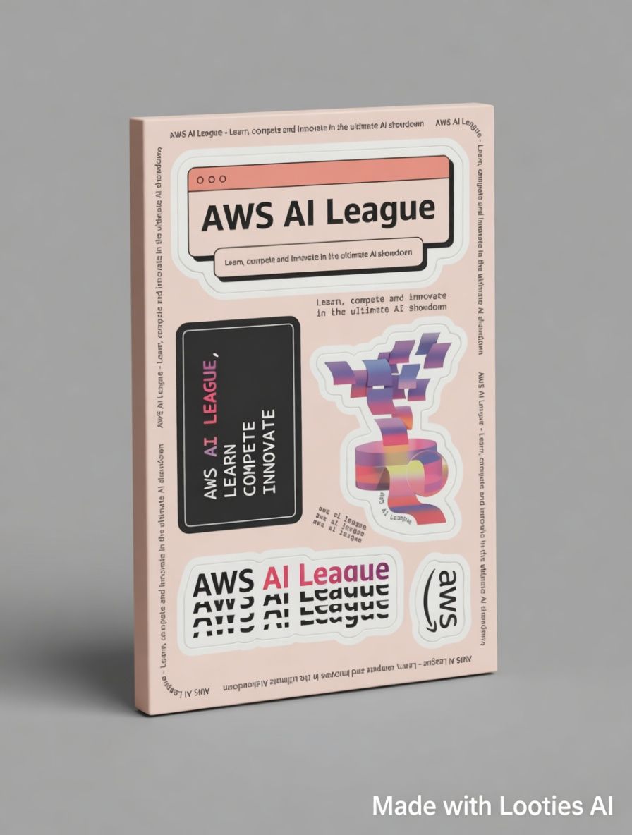 Pack of 5 Stickers AWS AI League - 1