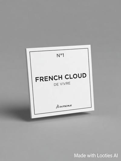 French Cloud de Vivre Sticker
