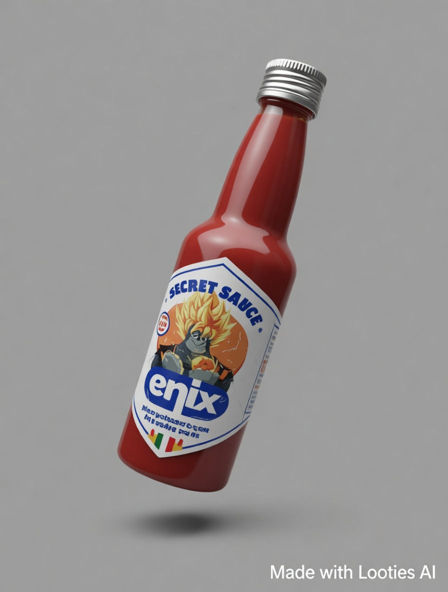 Enix Hot Sauce bottle - 1