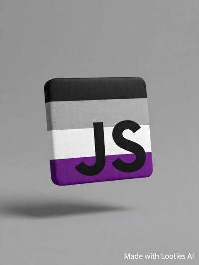 Asexual JS Stciker - Javascript