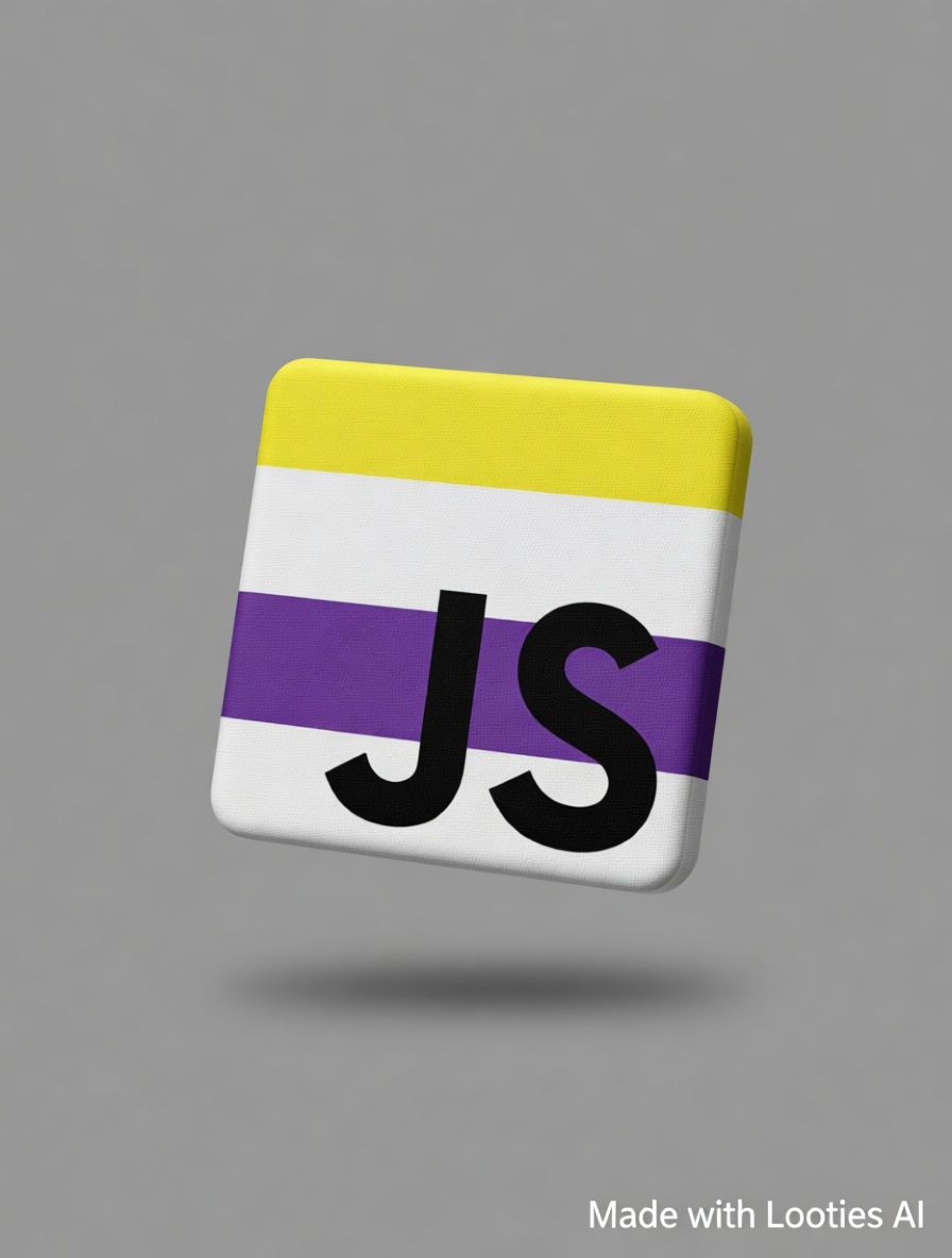 Non-binary JS Sticker - Javascript - 1