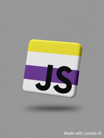 Non-binary JS Sticker - Javascript